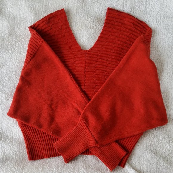 Vintage Boutique Cropped Oversized knit loose fit Cozy Bohemian Chunky Sweater - Picture 3 of 16